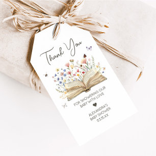 Storybook Neues Kapitel Begin Baby Shower Fevor Ta Geschenkanhänger