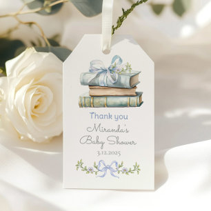 Storybook Neues Kapitel Blaue Wildblume Danke Geschenkanhänger