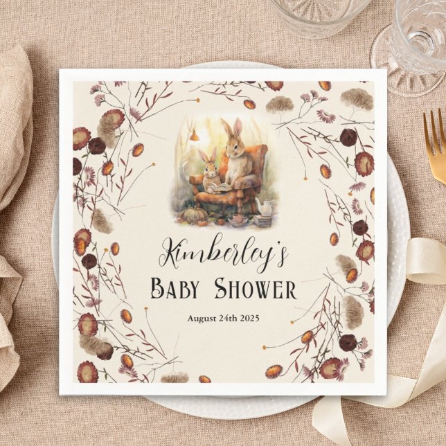 Storybook New Chapter Baby Shower Classic Tale Serviette (Von Creator hochgeladen)