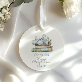 Storybook New Chapter Blue bow Vielen Dank Geschenkanhänger