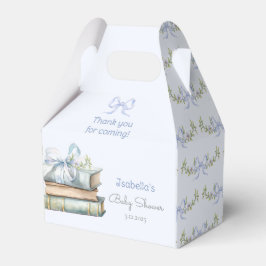 Storybook New Chapter Blue Boy Baby Bow Dusche Geschenkschachtel