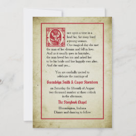 Storybook Page | Vintage Märchenhochzeit Einladung