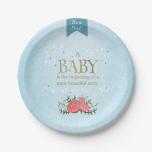 Storybook-PapierTeller-Babydusche ist es ein Pappteller