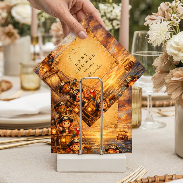 Storybook Pirate Adventure Baby Shower Serviette (Von Creator hochgeladen)