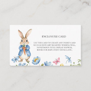 Storybook Rabbit Florals Frühlingsblumen Begleitkarte