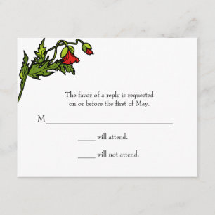 Storybook Response Card RSVP Karte
