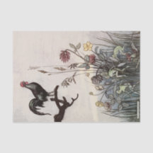 Storybook Roster Fairies Vintag Decoupage