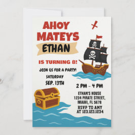 Storybook Schatzkarte Thema für Kinder Einladung