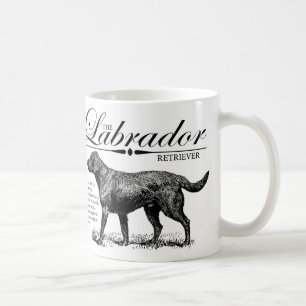 Storybook Style Vintag Labrador Kaffeetasse