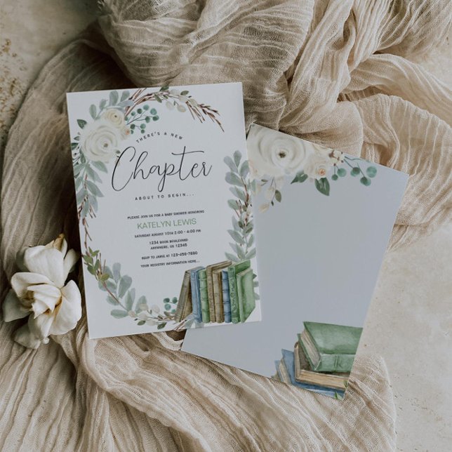 Storybook Themed Book Gender Nuetral Baby Dusche Einladung (Von Creator hochgeladen)