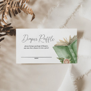 Storybook Themed New Chapter Diaper Raffle Begleitkarte