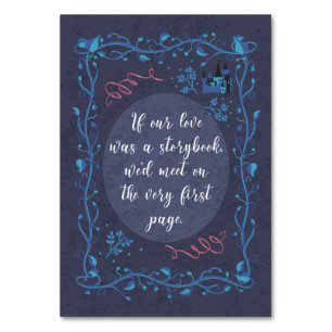 Storybook Wedding - Table Card Tischnummer
