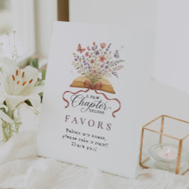 Storybook Wildblume Baby Showdusche Gefallen Table Sockelschild