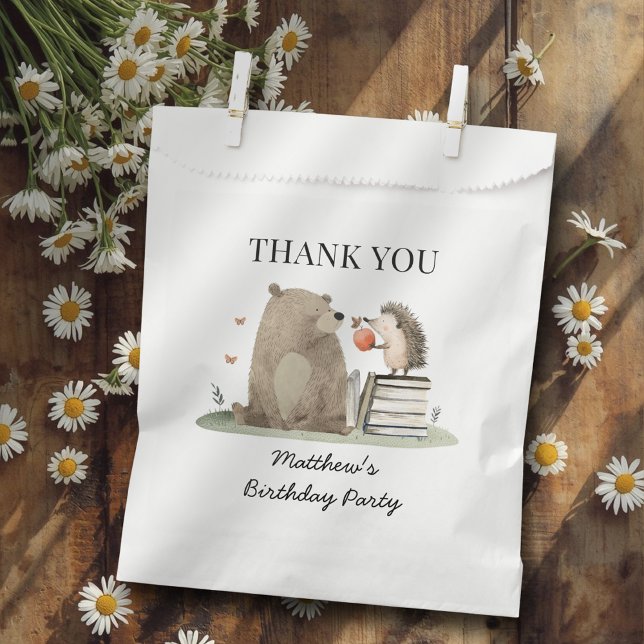 Storybook Woodland Animals Birthday Thank You Geschenktütchen (Von Creator hochgeladen)
