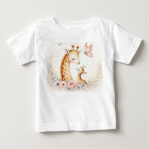 Storybook Woodland Babies Giraffe und Baby T-shirt