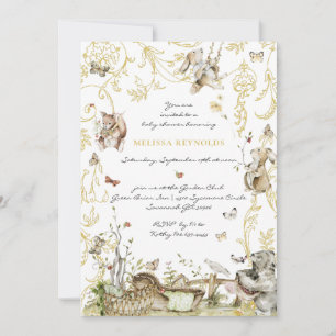 Storybook   Woodland Forest Baby Dusche Einladung