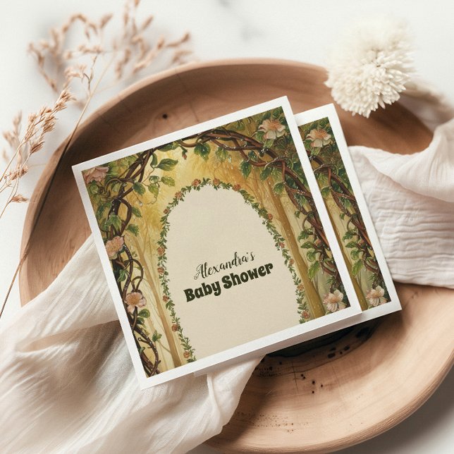 Storybook Woodland Forest Baby Dusche Serviette (Von Creator hochgeladen)