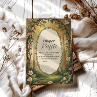 Storybook Woodland Forest Raffle Diapper