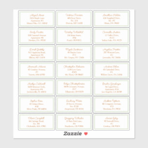 Storybook Woodland Fox Baby Showadresse Aufkleber