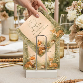 Storybook Woodland Meadow Baby Shower Serviette