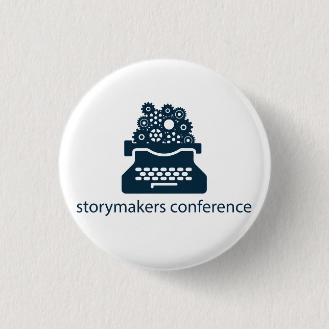 Storymakers Konferenz-Logo-Knopf Button (Vorderseite)