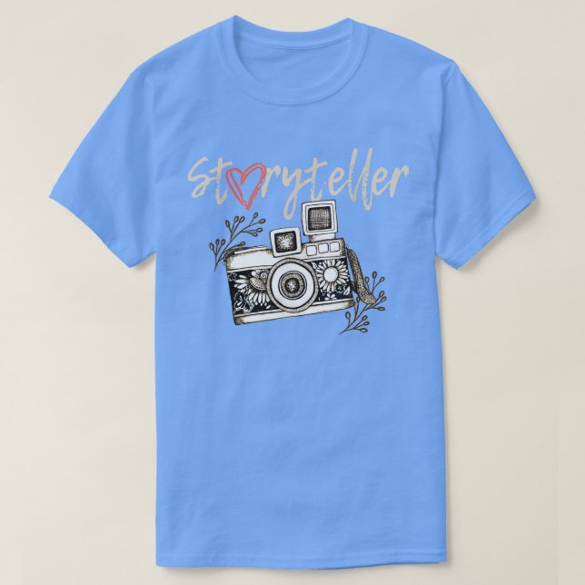 Storyteller Camera Fotograf Cool A T-Shirt (Design vorne)