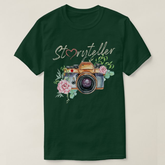 Storyteller Camera Fotografy-Kamera T-Shirt (Design vorne)