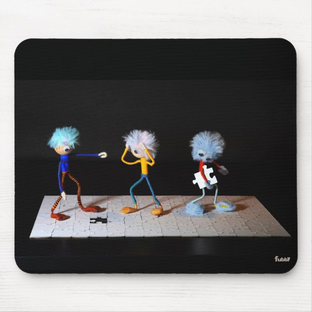 Storytelling puzzelende Fubby's. Mousepad (Vorne)