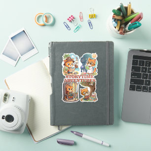 Storytime Adventures – A Journey Through Books Aufkleber
