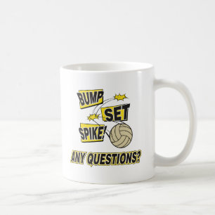 Stoß-Set-Spitzen-Volleyball-Geschenk Tasse