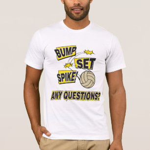 Stoß-Set-Spitzen-Volleyball T-Shirt
