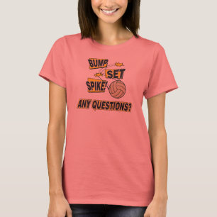 Stoß-Set-Spitzen-Volleyball T-Shirt