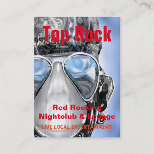 Stoßcyborg-cooles einzigartiges visitenkarte