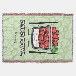 Stoßen Sie Salatessstäbchen aku roher Fische Decke