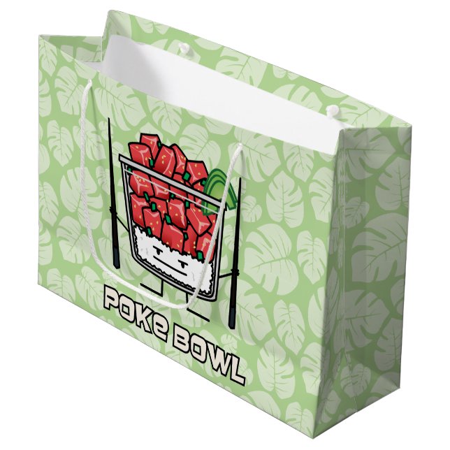 Stoßen Sie Salatessstäbchen aku roher Fische Große Geschenktüte (Vorderseite Schrägansicht)