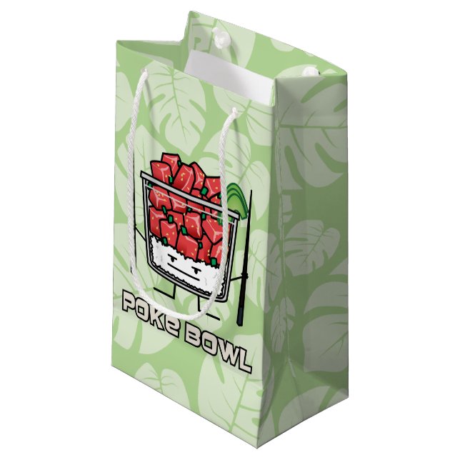 Stoßen Sie Salatessstäbchen aku roher Fische Kleine Geschenktüte (Vorderseite Schrägansicht)