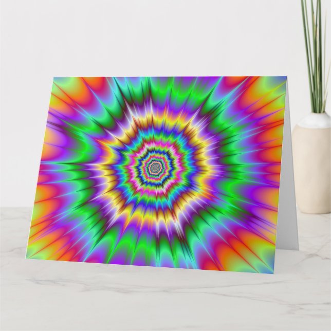 Stoßwelle-große Gruß-Karte Karte (Vorderseite)