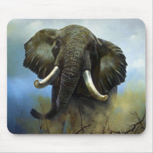 Stoßzähne, Elefanten Mousepad