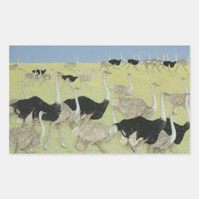 Stoßzeit Rechteckiger Aufkleber (Vorderseite)