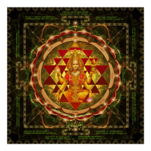 Stotram auf Devi Lakshmi - Shri Yantra- Poster
