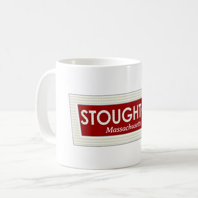 Stoughton Massachusetts Erinnerungen Tasse (Vorderseite Links)