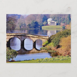 Stourhead Garden, Wiltshire Blume Postkarte