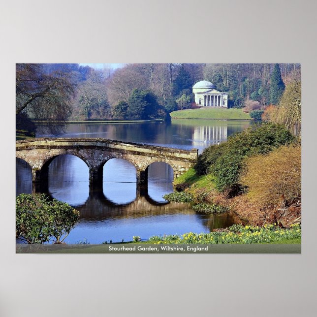 Stourhead Garden, Wiltshire, England Poster (Vorne)