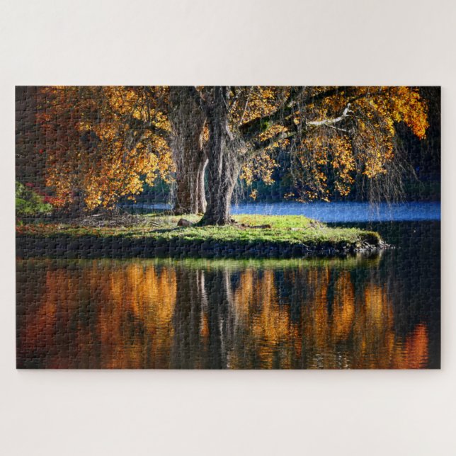 Stourhead spiegelte sich wider. puzzle (Horizontal)