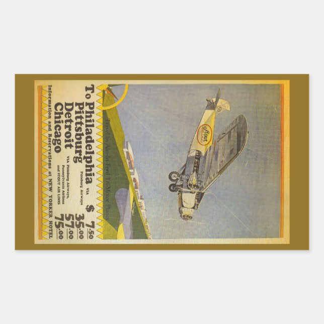 Stout Airlines Rechteckiger Aufkleber (Vorderseite)