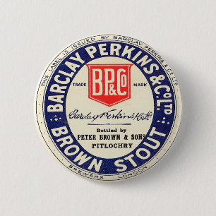 Stout Barclays Perkins Brown Button