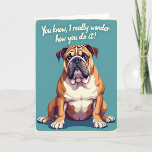Stout Dog Wonders Vatertagskarte Karte