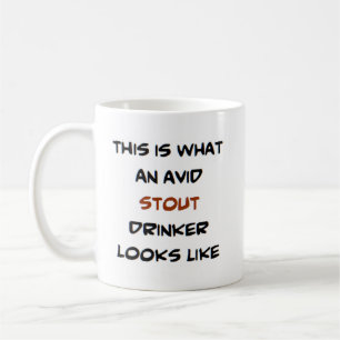 Stout Drinker, begeistert Kaffeetasse
