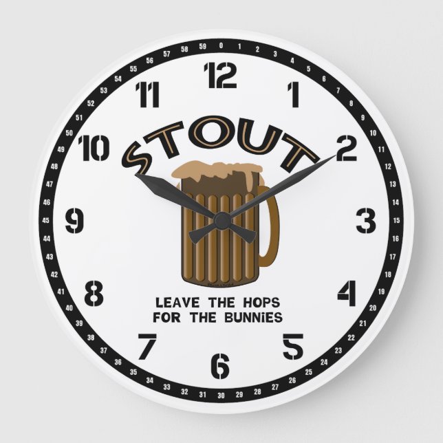Stout Große Wanduhr (Vorderseite)