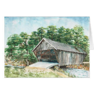 Stovall Mill Covered Bridge Aquarellmalerei